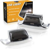 QUASCO Front Rear Fender Lights, Led Fender Tip Brake Tail Light Compatible with Harley Electra Glide Road King Softail Heritage Touring - Smoked Lens