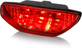 QUASCO Red LED Tail Light ATV Motorcycle Taillight Brake Lamp Compatible with Honda TRX 250 300 400EX TRX400X 500 700