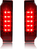 QUASCO UTV Brake Tail Lights Red Lens LED Taillights Compatible with Polaris Ranger 570 900 1000 4000G 4000D, Brutus 2013-2016, Replace OEM # 2412774