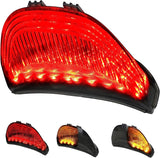 QUASCO Led Brake Tail Light Smoked Taillights with Turn Signal Compatible with Honda CBR600RR 2003-2006, CBR1000RR 2004-2007