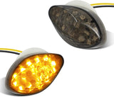 QUASCO Flush Mount Turn Signals Led Smoked Motorcycle Blinkers Compatible with Honda CBR1000RR CBR600F4I CBR600F4 CBR600RR CBR929RR, Amber