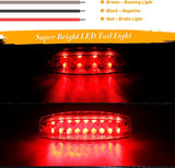 QUASCO Universal 12V Tail Light LED ATV Taillight Brake Lights Compatible with Yamaha Honda Kawasaki Suzuki 50cc 70cc 90cc 110cc 125cc Tao Tao Scooter Motorcycle