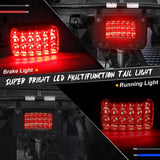 QUASCO Led Tail Light Red Lens ATV Taillight Brake Lights Compatible with Yamaha Grizzly Big Bear Bruin Kodiak Wolverine Rhino Viking, Replacement for 5km-84710-01-00