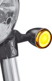 QUASCO 1157 Front Rear LED Turn Signals 2 Inch Bullet Turn Signal Light Integrated Smoked Lens Compatible with Harley Softail Sportster Road King Electra Glide Iron 883 Touring