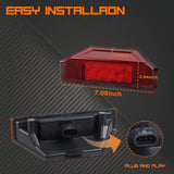 QUASCO UTV Brake Tail Lights Red Lens LED Taillights Compatible with Polaris Ranger 570 900 1000 4000G 4000D, Brutus 2013-2016, Replace OEM # 2412774