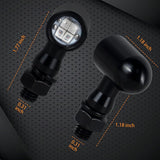 QUASCO Rear Motorcycle LED Turn Signals Universal Mini Size Brake Tail Light Blinkers Compatible with Harley Honda Kawasaki Suzuki Triumph Yamaha