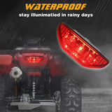 QUASCO Red LED Tail Light ATV Motorcycle Taillight Brake Lamp Compatible with Honda TRX 250 300 400EX TRX400X 500 700